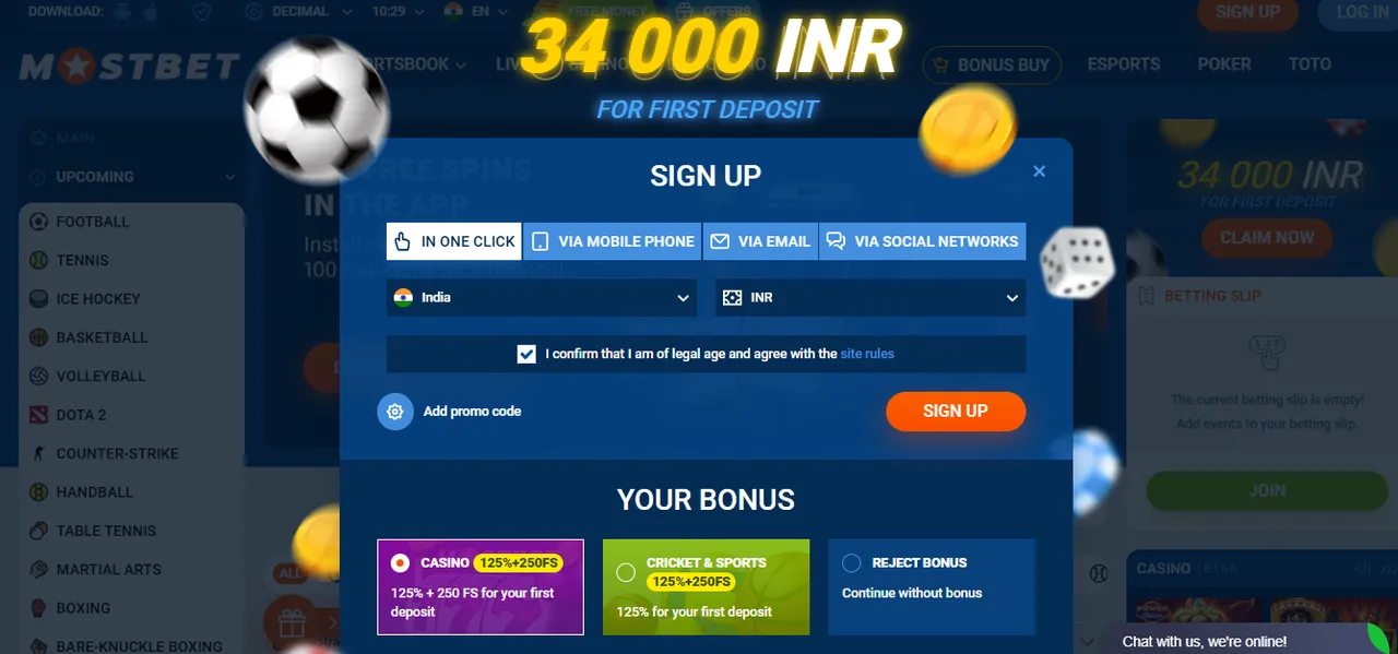 How to Register on MostBet